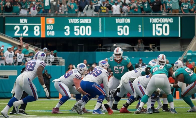 buffalo bills vs miami dolphins match player stats